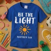 Be The Light Sun Matthew 514 Bible Christian Kids T-Shirt thumb 3