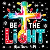 Be The Light, Christmas Lights Cross Long Sleeve Shirt thumb 2