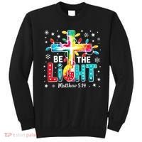 Be The Light, Christmas Lights Cross Sweatshirt thumb 0