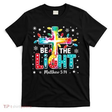 Be The Light, Christmas Lights Cross T-Shirt