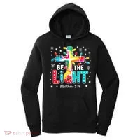 Be The Light, Christmas Lights Cross Women's Hoodie thumb 0