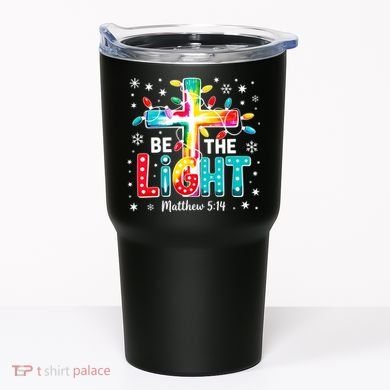 Be The Light, Christmas Lights Cross Tumbler