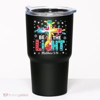 Be The Light, Christmas Lights Cross Tumbler thumb 0