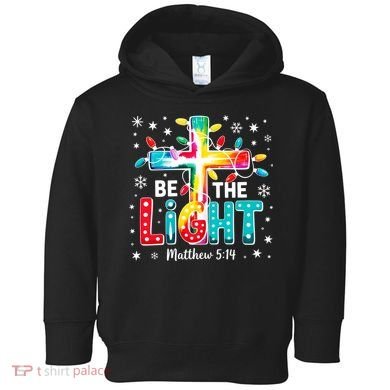 Be The Light, Christmas Lights Cross Toddler Hoodie