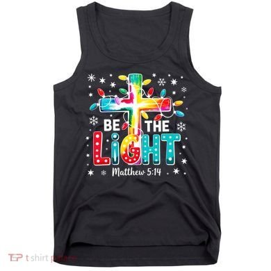 Be The Light, Christmas Lights Cross Tank Top