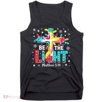 Be The Light, Christmas Lights Cross Tank Top thumb 0