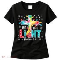 Be The Light, Christmas Lights Cross Women's T-Shirt thumb 0