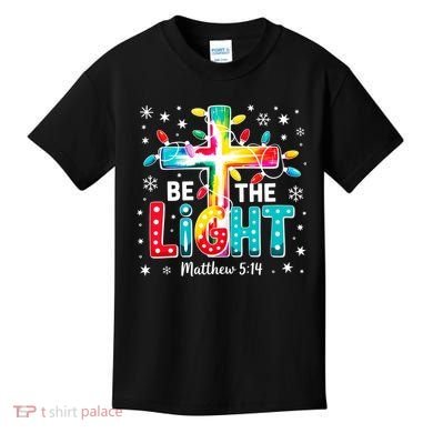 Be The Light, Christmas Lights Cross Kids T-Shirt