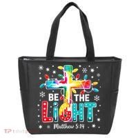 Be The Light, Christmas Lights Cross Tote Bag thumb 0