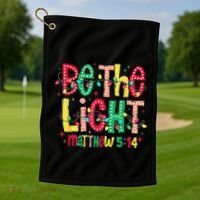 Be The Light Matthew Christian Witness Golf Towel thumb 1