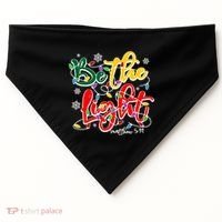Be The Light Matthew 5 14 Jesus Christmas Lights USA-Made Doggie Bandana thumb 0