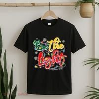 Be The Light Matthew 5 14 Jesus Christmas Lights T-Shirt thumb 2
