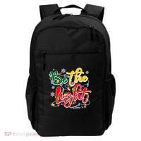 Be The Light Matthew 5 14 Jesus Christmas Lights Backpack thumb 0