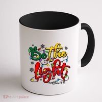 Be The Light Matthew 5 14 Jesus Christmas Lights Coffee Mug thumb 1