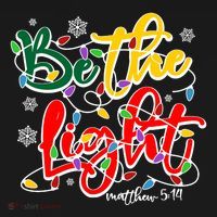 Be The Light Matthew 5 14 Jesus Christmas Lights Women's Hoodie thumb 2