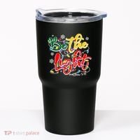 Be The Light Matthew 5 14 Jesus Christmas Lights Tumbler thumb 0