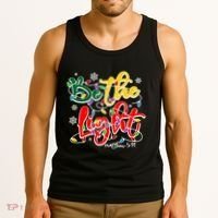 Be The Light Matthew 5 14 Jesus Christmas Lights Tank Top thumb 3