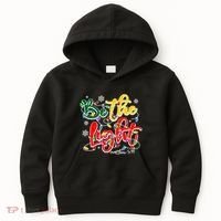 Be The Light Matthew 5 14 Jesus Christmas Lights Kids Hoodie thumb 0