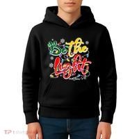 Be The Light Matthew 5 14 Jesus Christmas Lights Kids Hoodie thumb 4