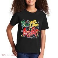 Be The Light Matthew 5 14 Jesus Christmas Lights Kids T-Shirt thumb 2