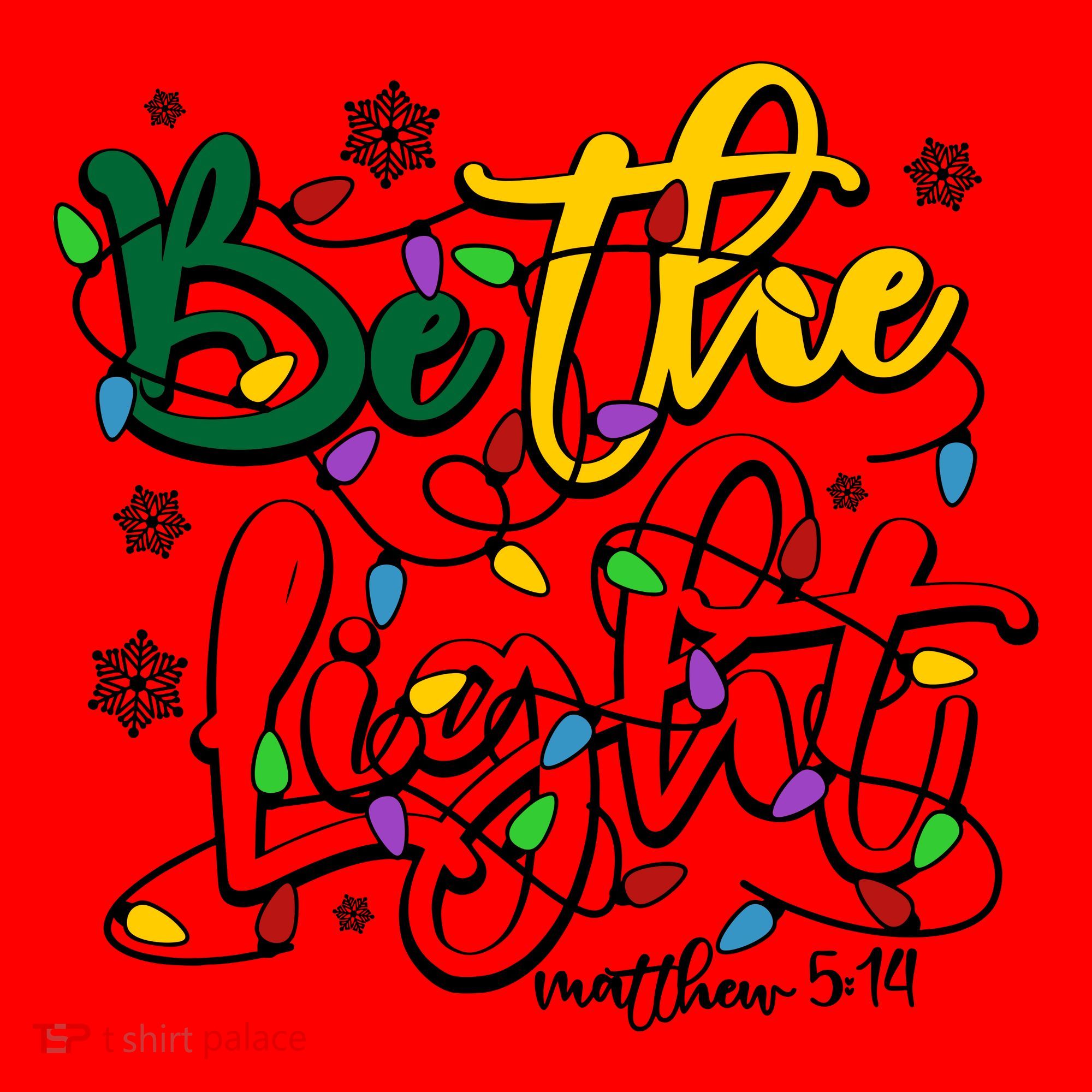 Be The Light Matthew 5 14 Jesus Christmas Lights Santa Hat