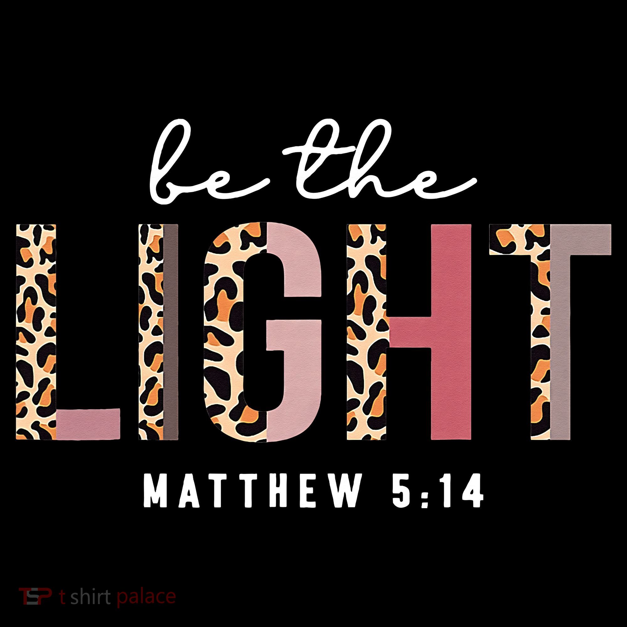Be The Light Faith Jesus Christian Boho Leopard Cheetah Women's Hoodie