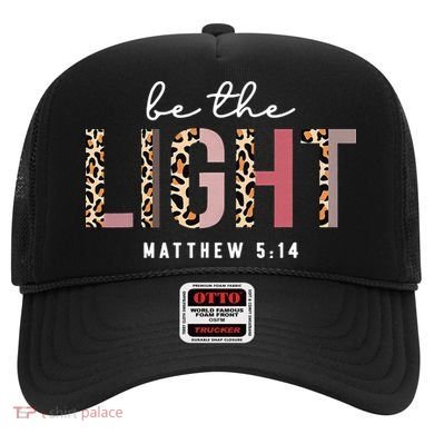 Be The Light Faith Jesus Christian Boho Leopard Cheetah Hat