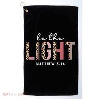 Be The Light Faith Jesus Christian Boho Leopard Cheetah Golf Towel thumb 0