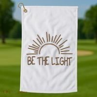 Be The Light Positive Golf Towel thumb 1