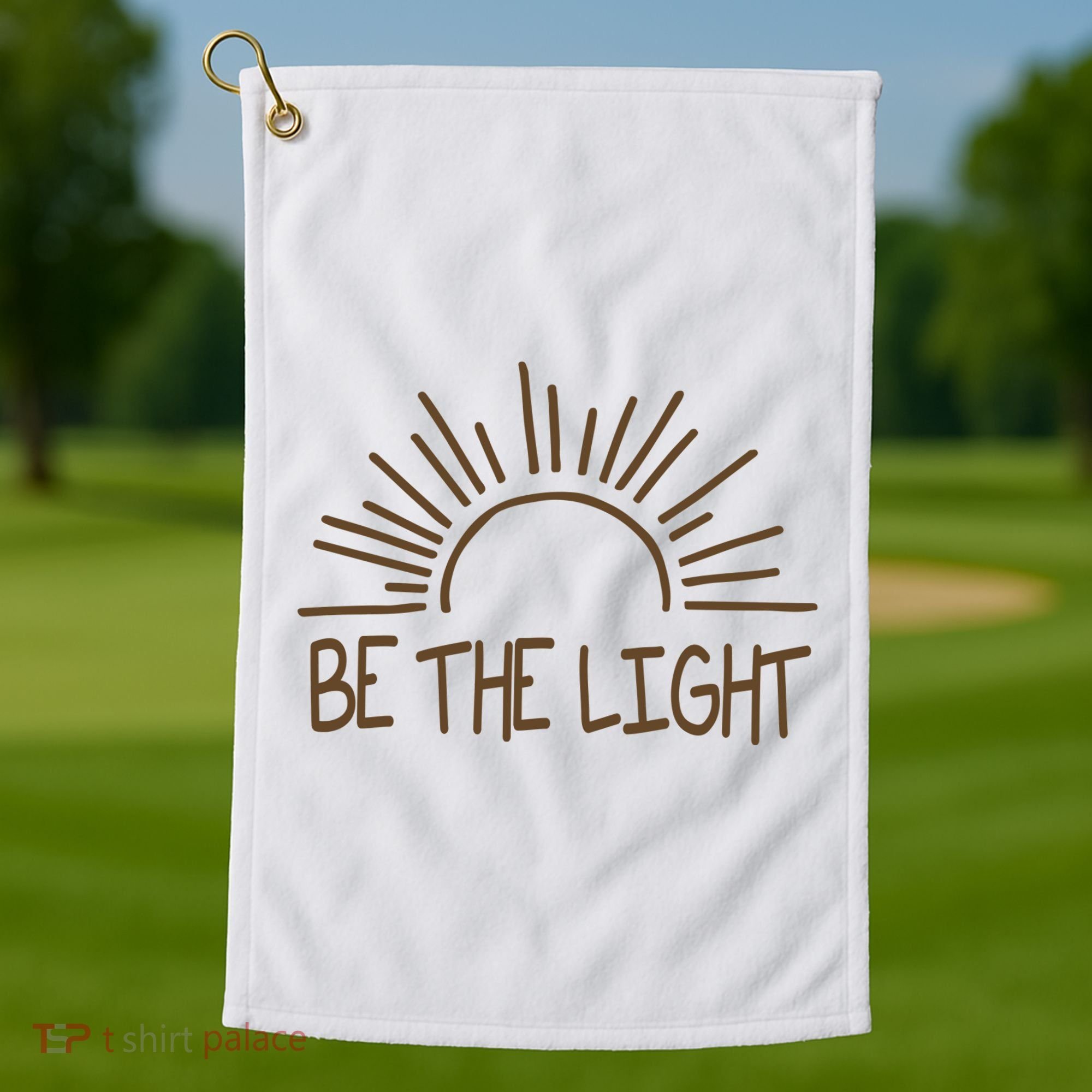 Be The Light Positive Golf Towel