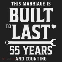Built To Last 55 Years And Counting 55th Wedding Anniversary Women's Sweatshirt thumb 2
