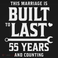 Built To Last 55 Years And Counting 55th Wedding Anniversary Sweatshirt thumb 3