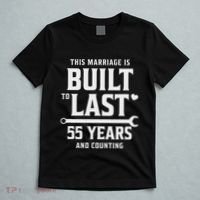 Built To Last 55 Years And Counting 55th Wedding Anniversary T-Shirt thumb 5
