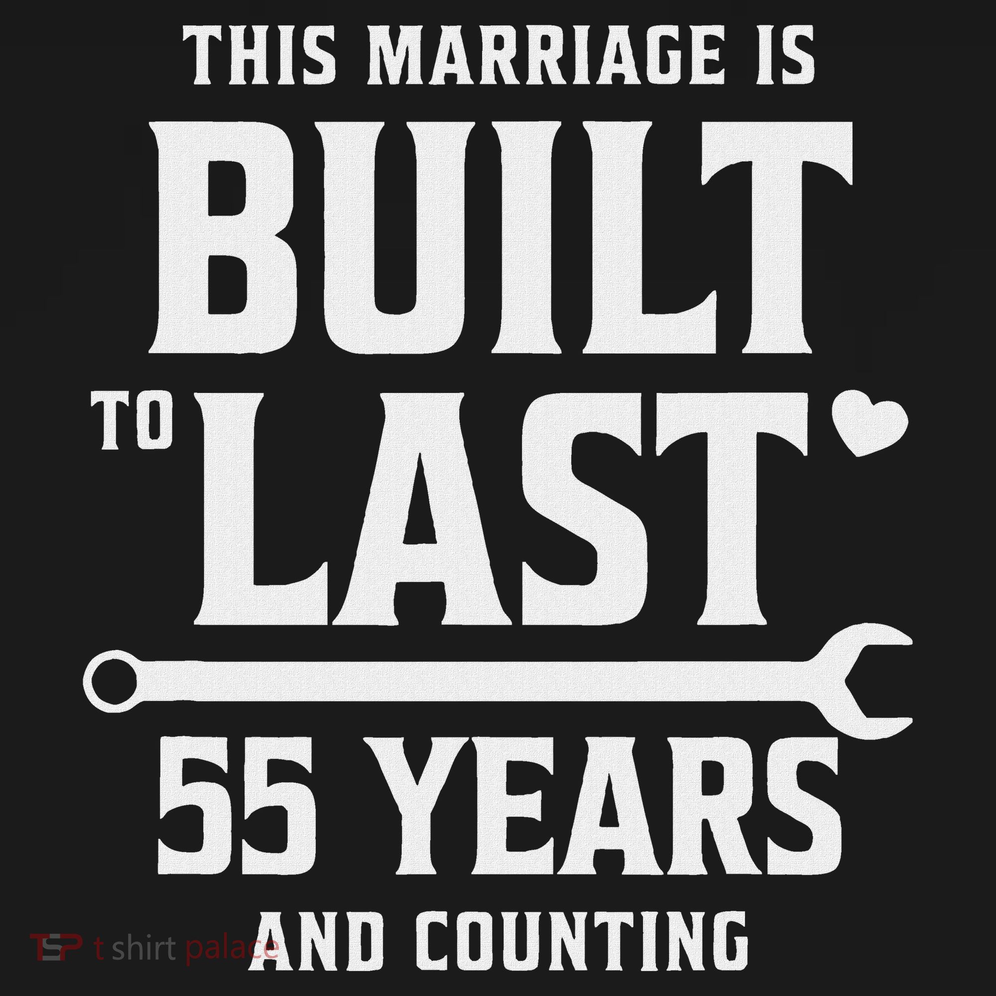Built To Last 55 Years And Counting 55th Wedding Anniversary Women's Hoodie