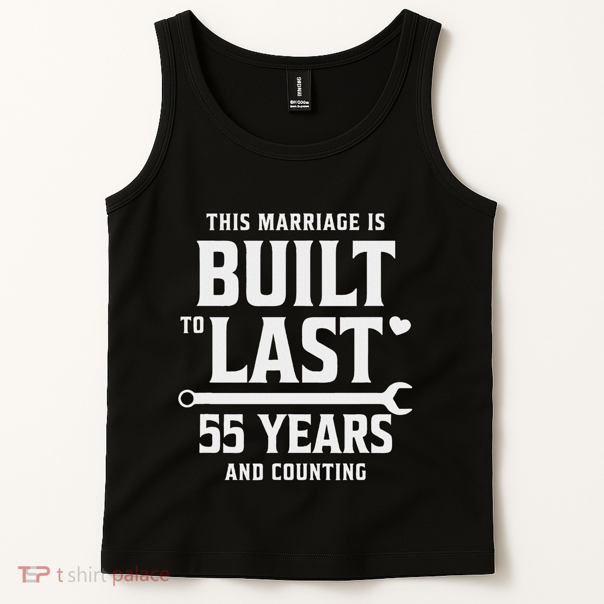 Built To Last 55 Years And Counting 55th Wedding Anniversary Tank Top