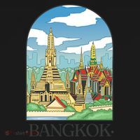 Bangkok Thailand Landscape Hoodie thumb 7