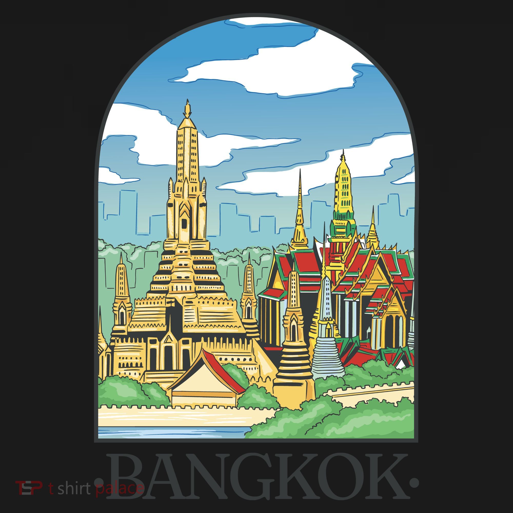 Bangkok Thailand Landscape Hoodie