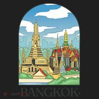 Bangkok Thailand Landscape Beanie thumb 2