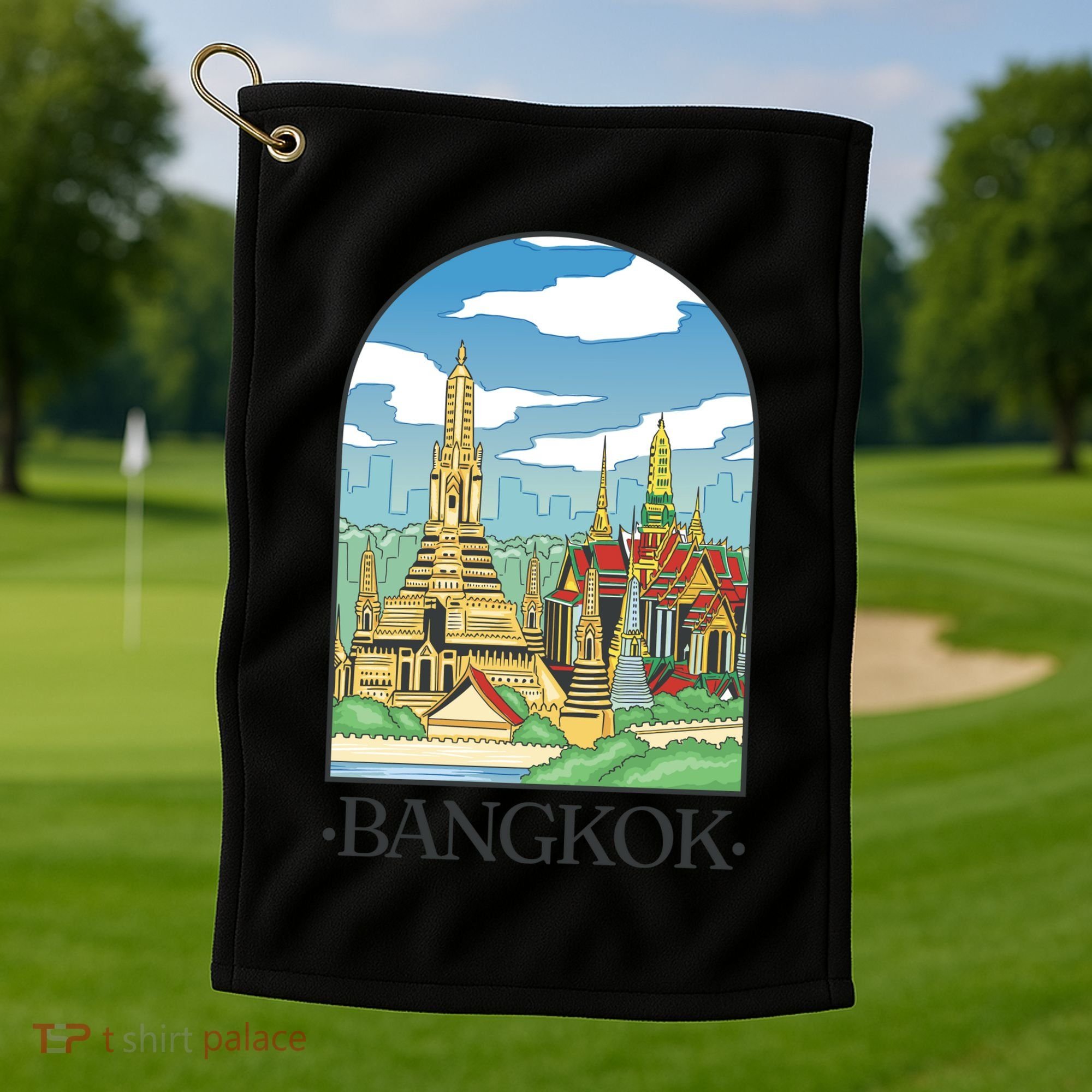 Bangkok Thailand Landscape Golf Towel