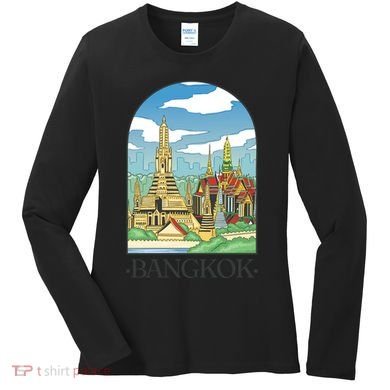 Bangkok Thailand Landscape Women's Long Sleeve Shirt