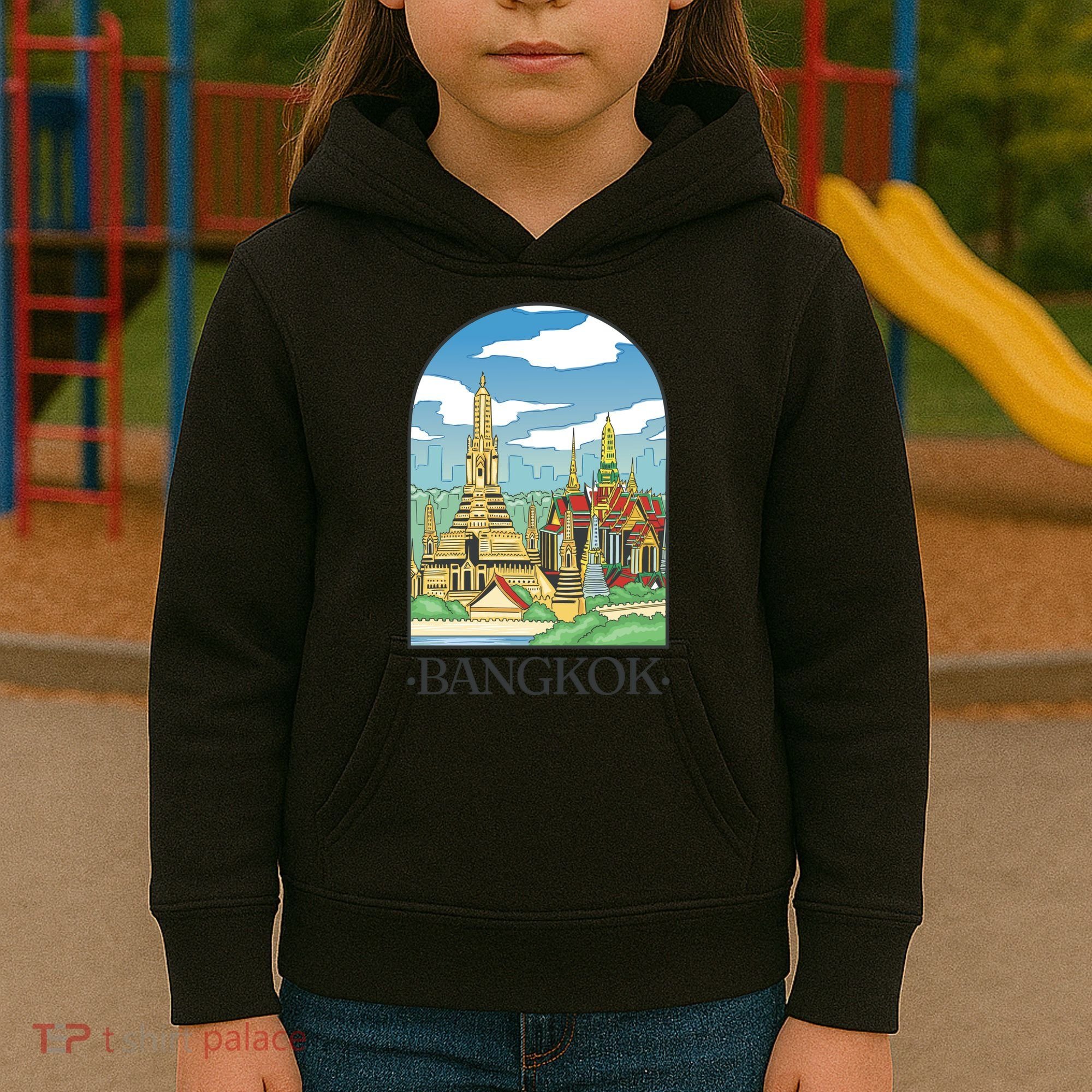 Bangkok Thailand Landscape Kids Hoodie