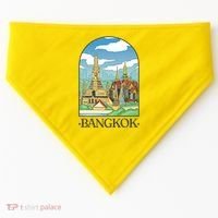Bangkok Thailand Landscape USA-Made Doggie Bandana thumb 0
