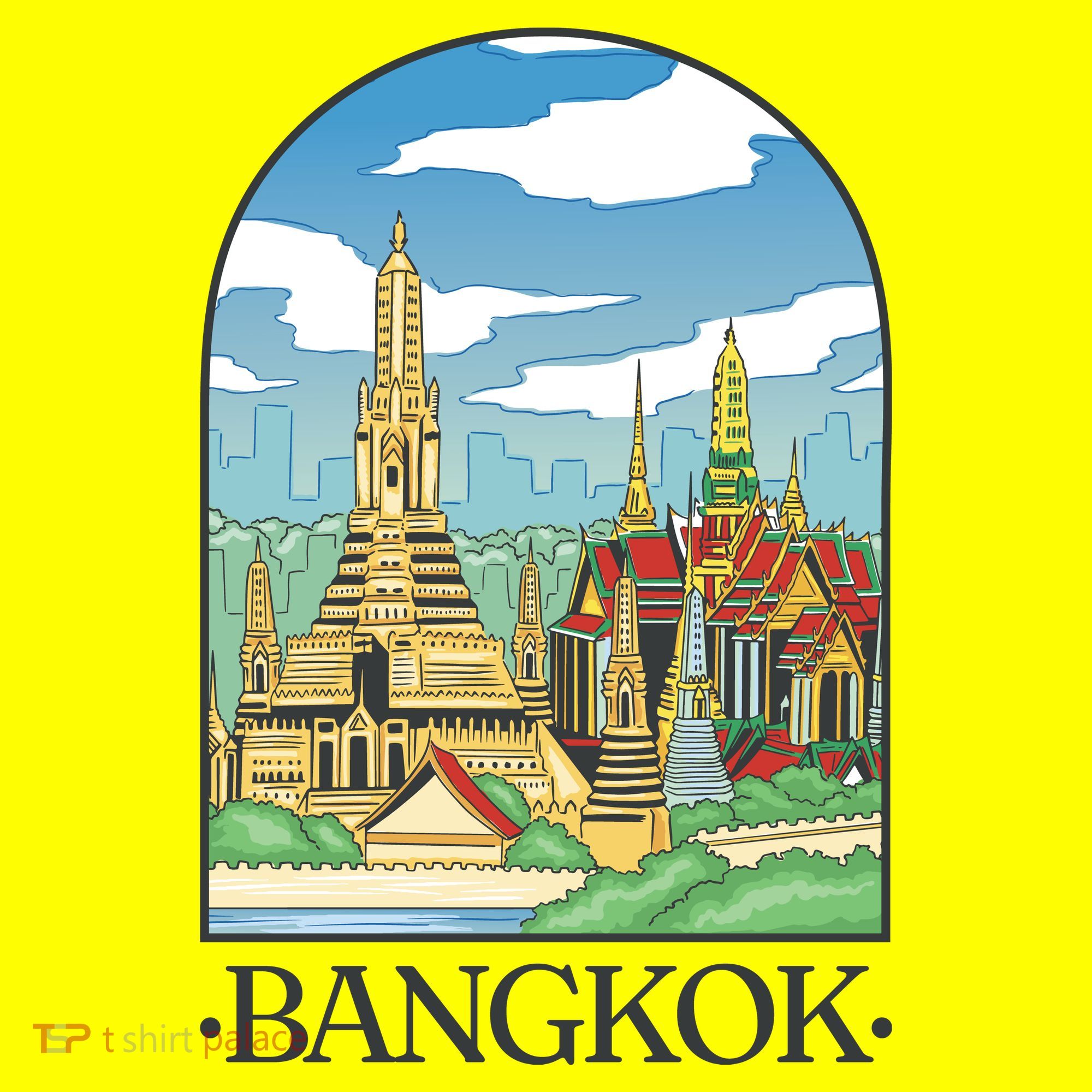 Bangkok Thailand Landscape T-Shirt