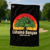 Banyan Tree Lahaina Maui Hawaii Golf Towel thumb 1