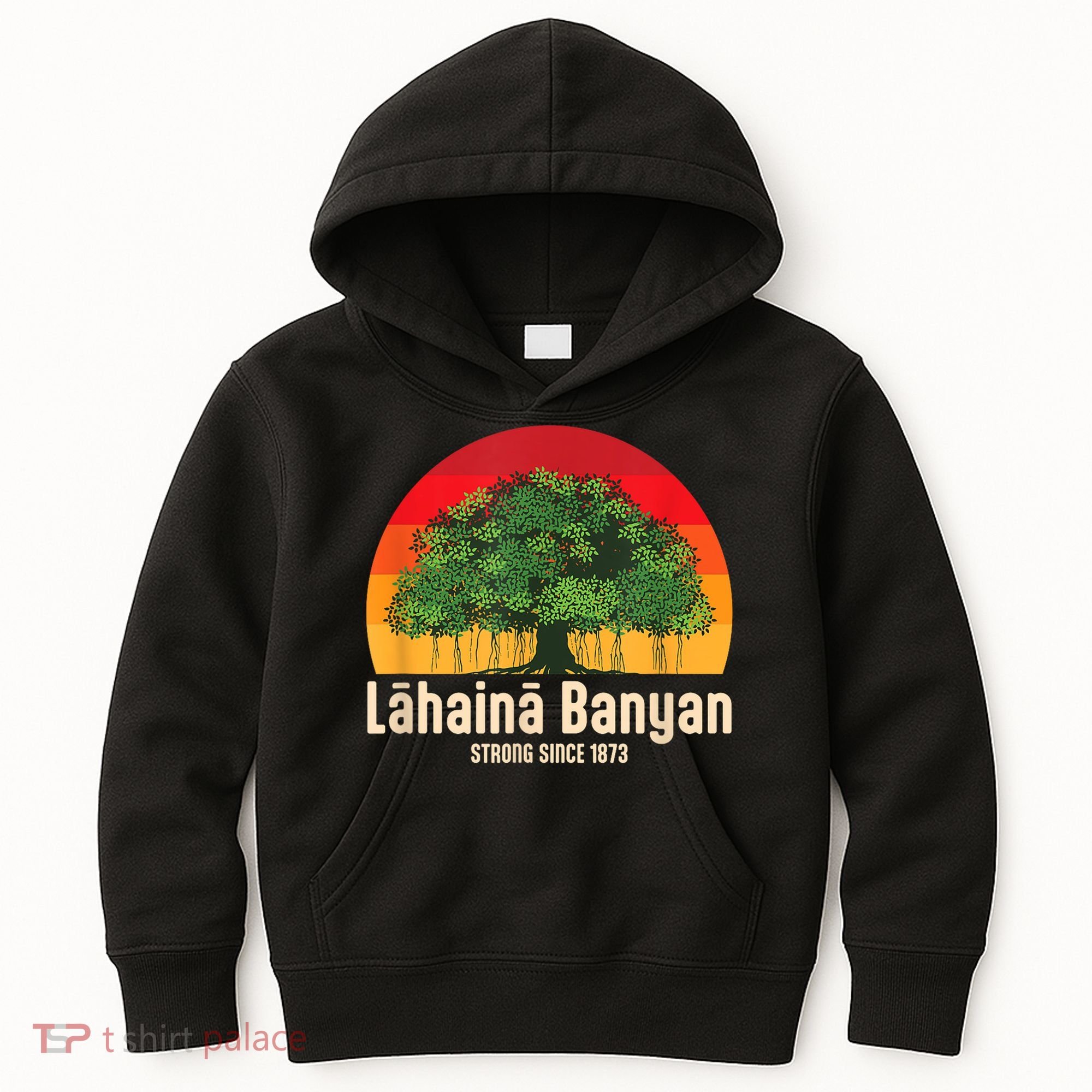 Banyan Tree Lahaina Maui Hawaii Kids Hoodie