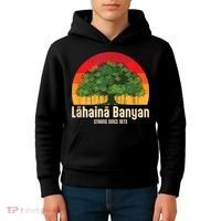 Banyan Tree Lahaina Maui Hawaii Kids Hoodie thumb 4