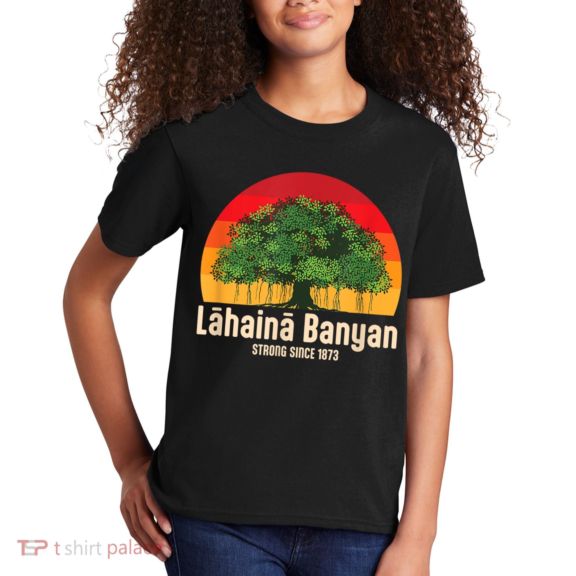 Banyan Tree Lahaina Maui Hawaii Kids T-Shirt