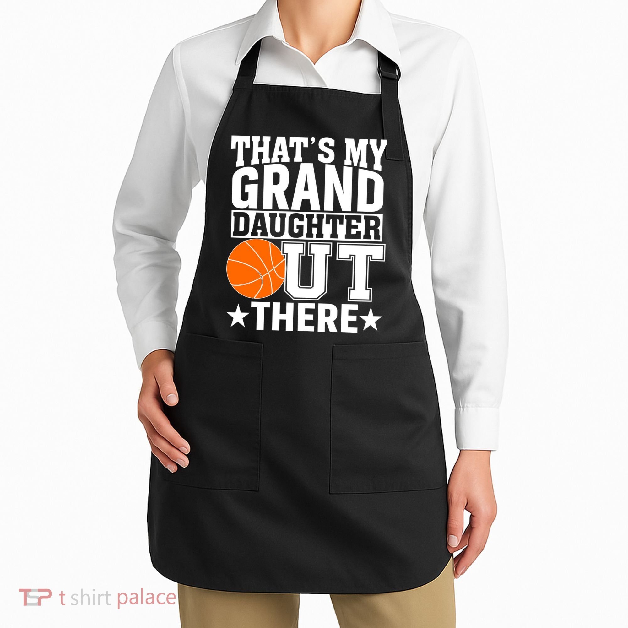 Basketball That's My Grand Daughter Out There Apron