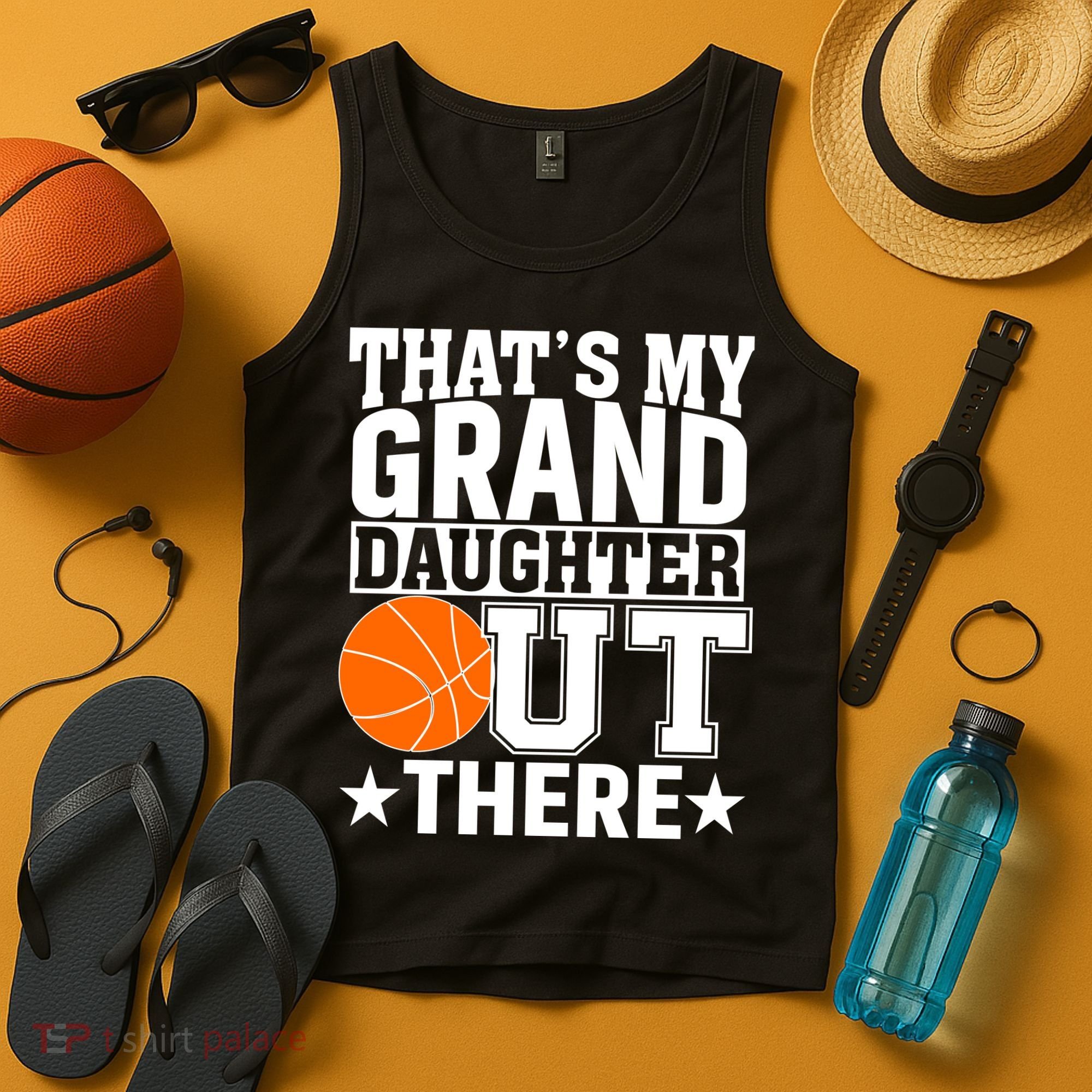 Basketball That's My Grand Daughter Out There Tank Top