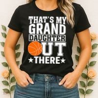 Basketball That's My Grand Daughter Out There Women's T-Shirt thumb 2
